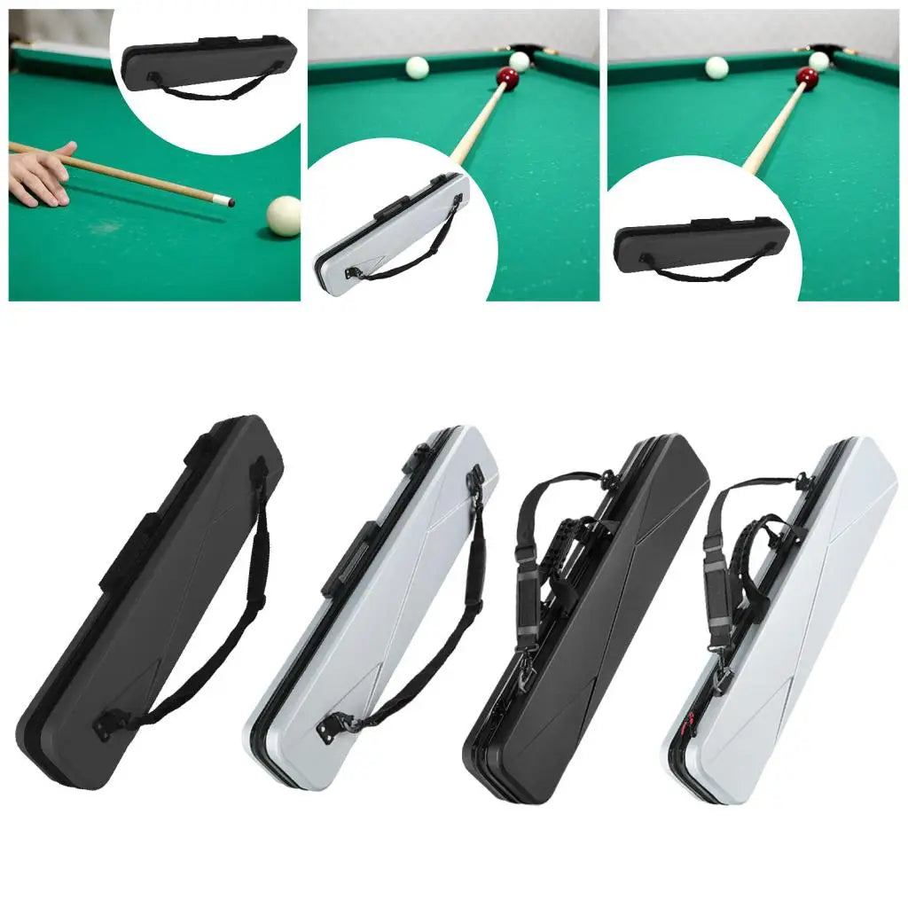 Lightweight Billiard Stick Carrying Case 1/2 Split Club Bag for Traveling Billiards,Lockable Hard Shell Travel Pool Sticks Case
