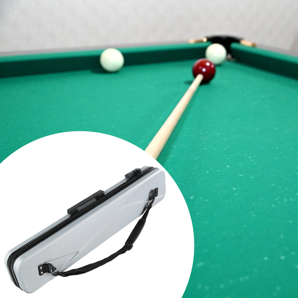 Lightweight Billiard Stick Carrying Case 1/2 Split Club Bag for Traveling Billiards,Lockable Hard Shell Travel Pool Sticks Case