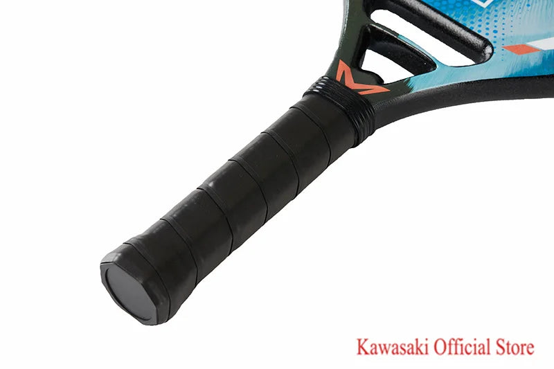 Kawasaki 2022 Padel Tennis Carbon Fiber Soft EVA Face Tennis Paddle Racquet with Padle Bag Cover Beach Tennis Paddle Racket