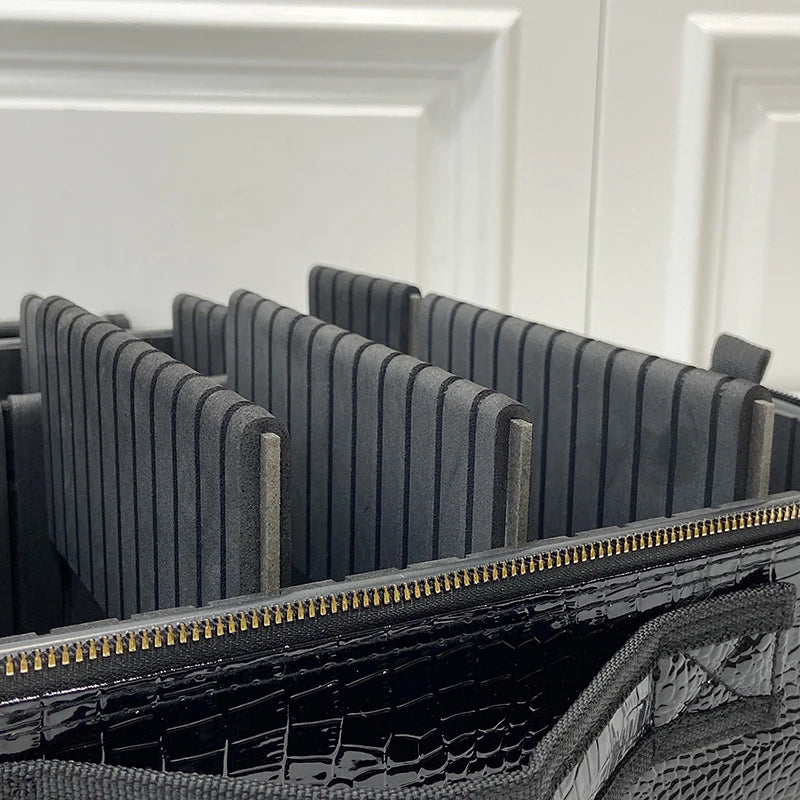 New Crocodile PU Leather Cosmetic Bag Professional Make Up Box Large Capacity Storage Travel Toiletry Makeup Suitcase