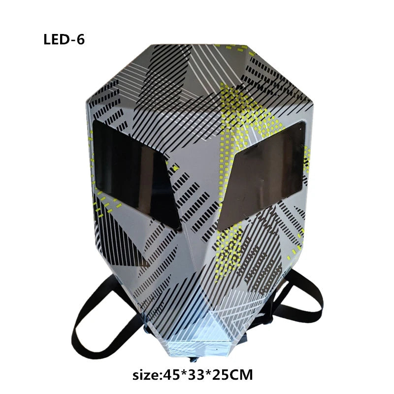 LED Backpack Motorcycle helmet bag Riding equipment waterproof multi-functional luminous backpacks School Bag Back Pack Plecak