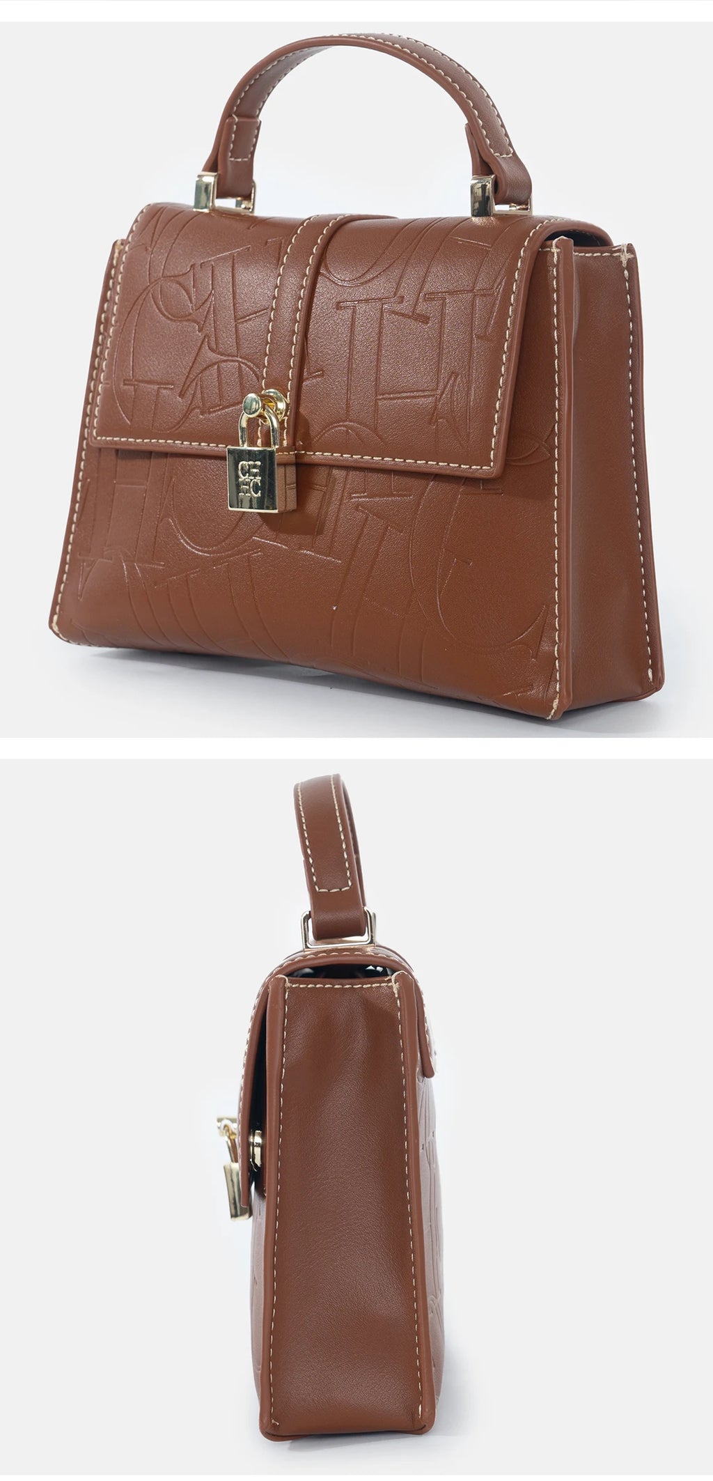 CH Fashion Classic Women's Tote Bag Niche Brand Fashion Monogram Print Lock Design New Trend Exquisite Women's Shoulder Bag