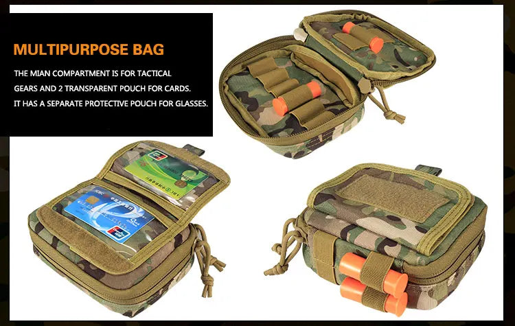 Yakeda Tactical Belt wilth Holster Magazine pouch Hunting Gadget Pouch Waist Bag Adjustable MOLLE Padded Patrol Duty Belt Combat