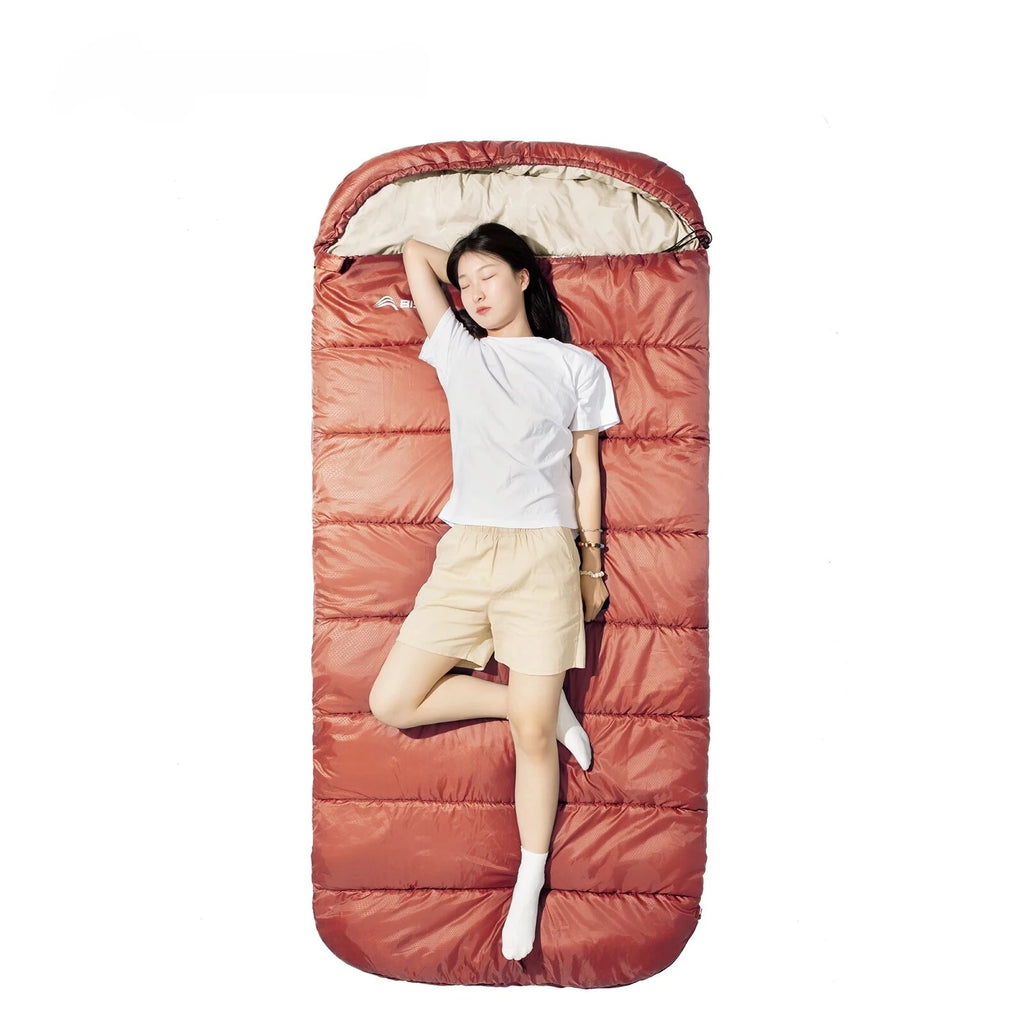 Hot Sale Large Camping Sleeping Bag Lightweight 3 Season Loose Widen Bag Long Size for Adult Rest Hiking Fishing Wholsale