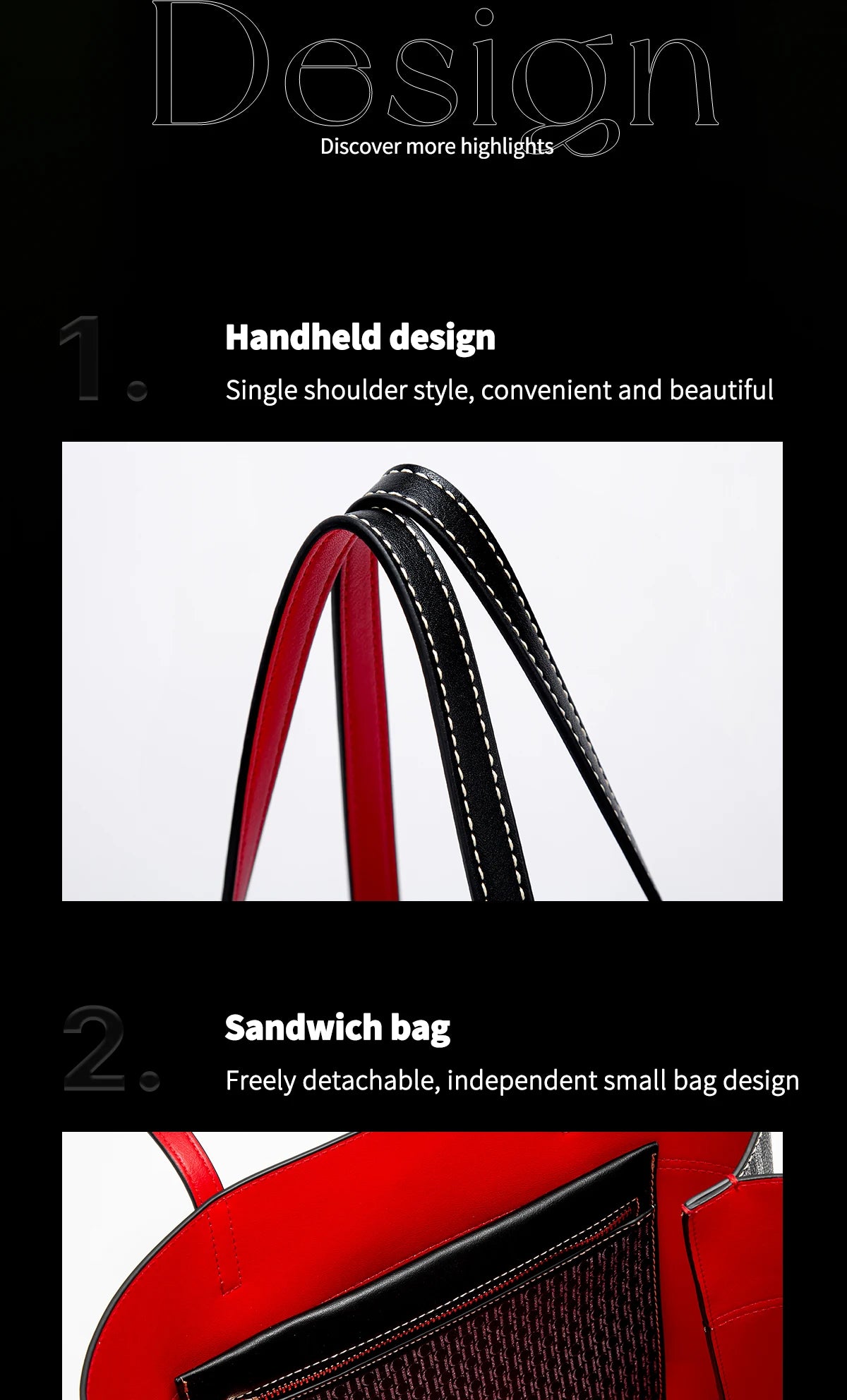 CH Leather Women's Bag Brand Engraved Exquisite Large Capacity Handbag Classic Durable Elegant Fashion Casual Bag with Base