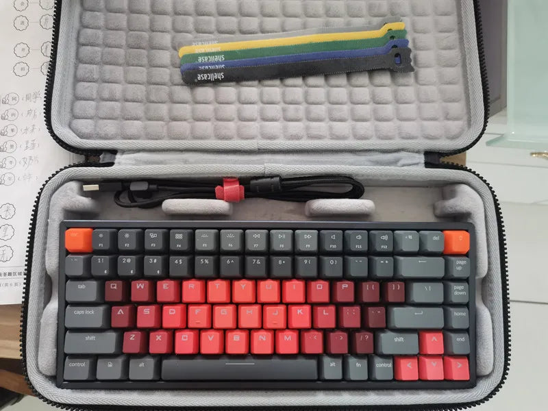 For Keychron K2 K3 K4 K6 K8 K10 Pro Mechanical Keyboard Storage Box Fashion Hard Bag Carrying Case