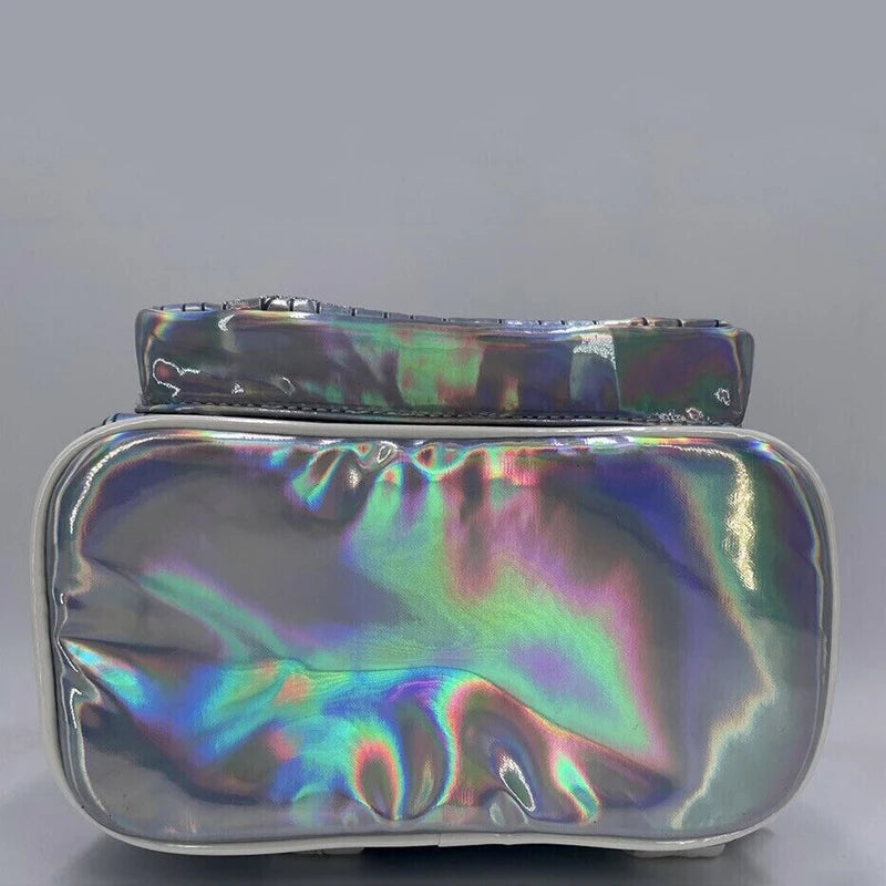 PU Leather Stitch Women Double Shoulder Backpack Donald Goofy Mickey Lady Bags Sequin Schoolbag Handbag Mummy Bag Girls