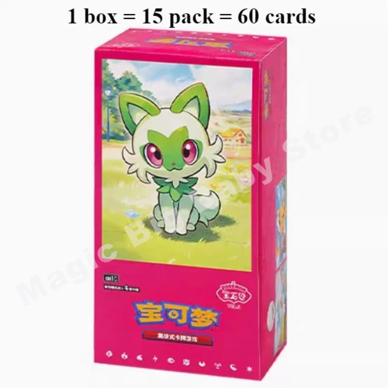 Pokemon Original Card 151Trip See Gem Bag V1 V2 Fearless Tai Crystal Friend Source Excited Mao Li Indigo Call Mu Que Black Flame