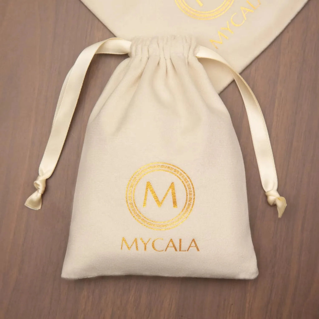 Custom Logo Beige  Velvet Dust Bag Drawstring Bracelet Packaging Small Jewelry Gifts Wholesale Rope Storage Pouch