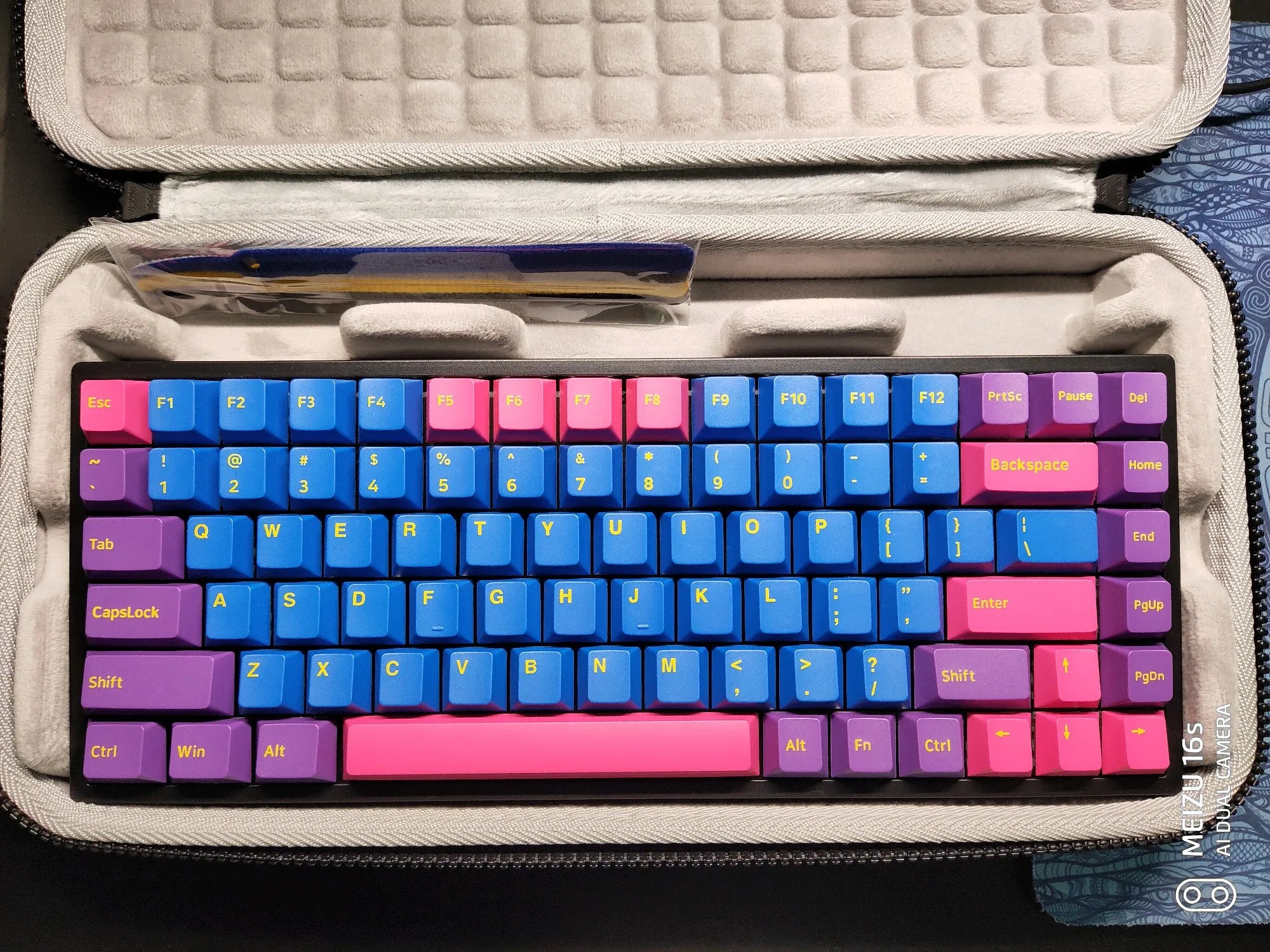 For Keychron K2 K3 K4 K6 K8 K10 Pro Mechanical Keyboard Storage Box Fashion Hard Bag Carrying Case