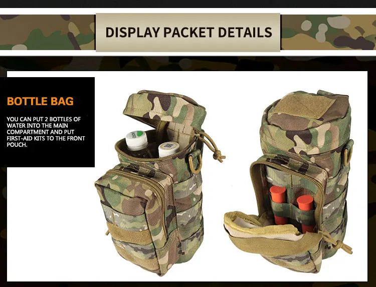 Yakeda Tactical Belt wilth Holster Magazine pouch Hunting Gadget Pouch Waist Bag Adjustable MOLLE Padded Patrol Duty Belt Combat