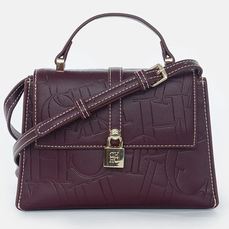 CH Fashion Classic Women's Tote Bag Niche Brand Fashion Monogram Print Lock Design New Trend Exquisite Women's Shoulder Bag