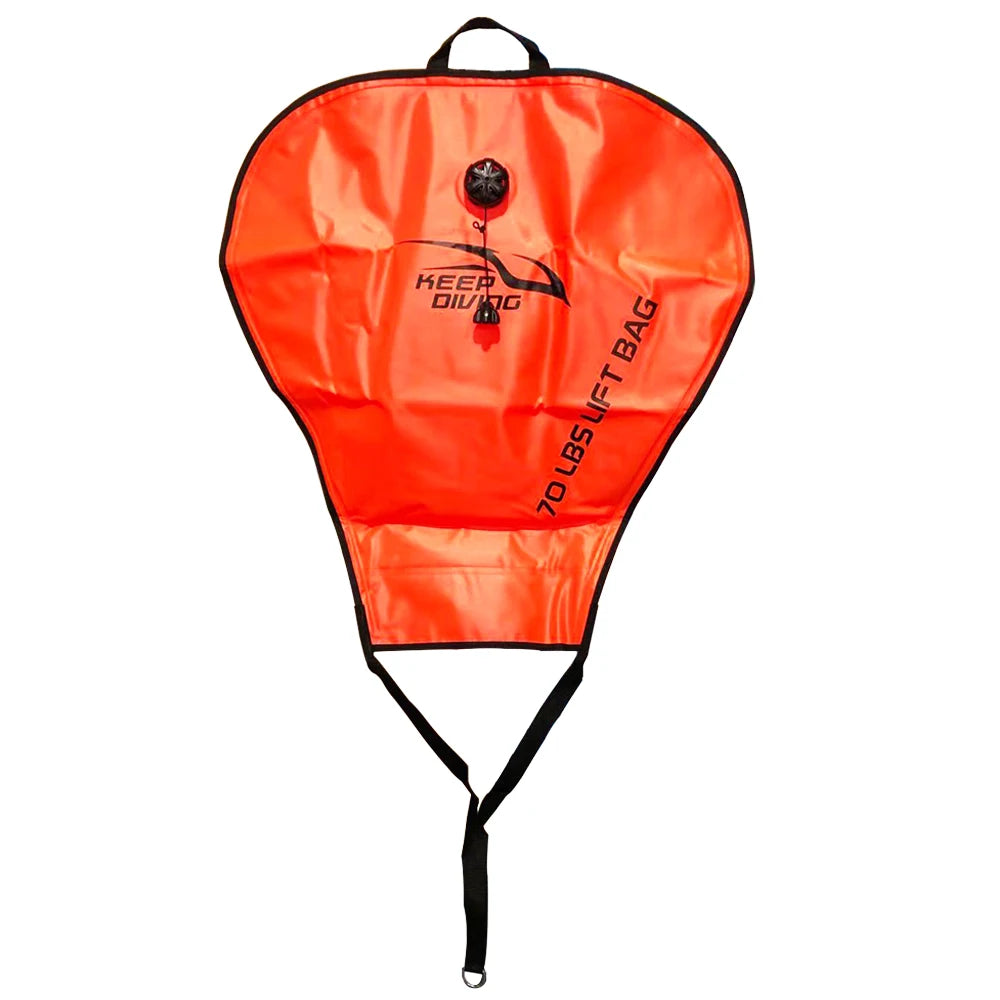 KEEP DIVING Scuba Diving 60LBS/70LBS/125LBS/140LBS Lift Bag Big Exhaust Valve with a Head Pumping