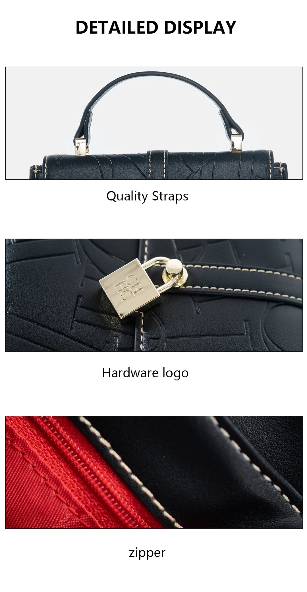 CH Fashion Classic Women's Tote Bag Niche Brand Fashion Monogram Print Lock Design New Trend Exquisite Women's Shoulder Bag