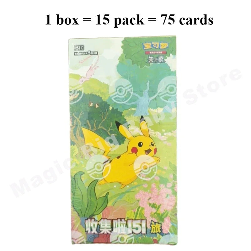 Original Pokemon Cards 151Trip See Gem Bag V2 Fearless Tai Crystal Friend Source Excited Mao Li Indigo Call Mu Que Black Flame