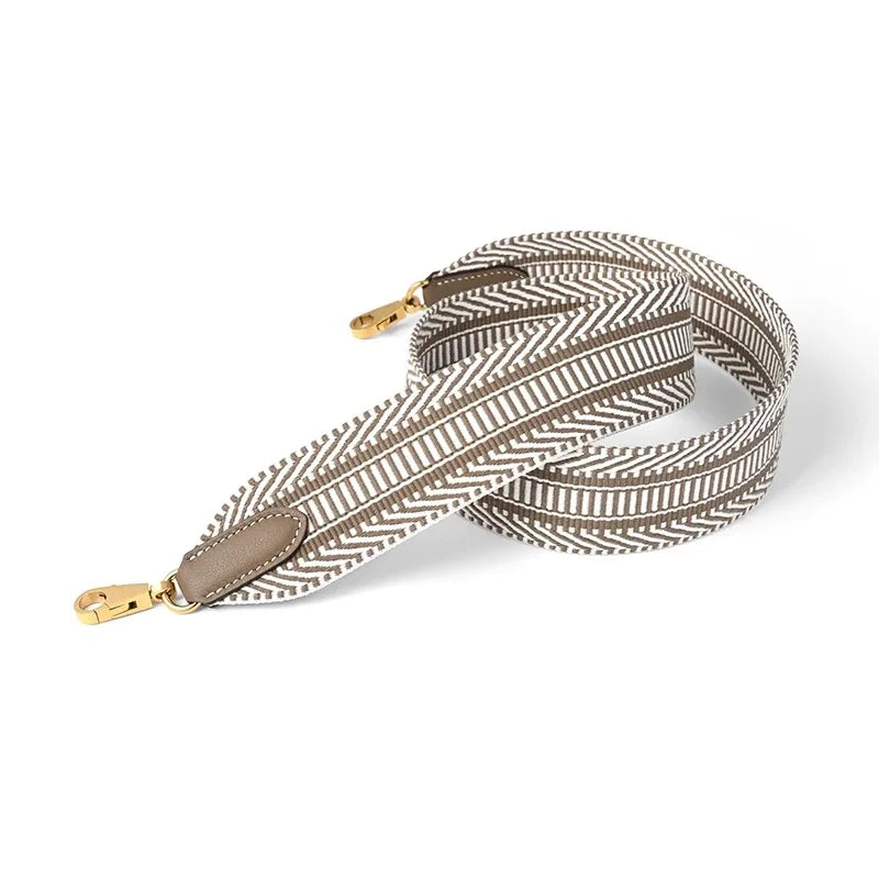 New 5cm Wide Swift Cowhide Canvas Bag Strap Versatile Style Suitable For Kelly Evelyn Bag Shoulder Strap Crossbody Strap DIY