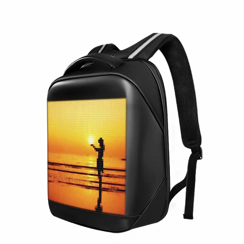 Led Light Backpack Smart App Programmable Picture Animations logo Display Screen Bag Travel Laptop Backpack Student School Bags