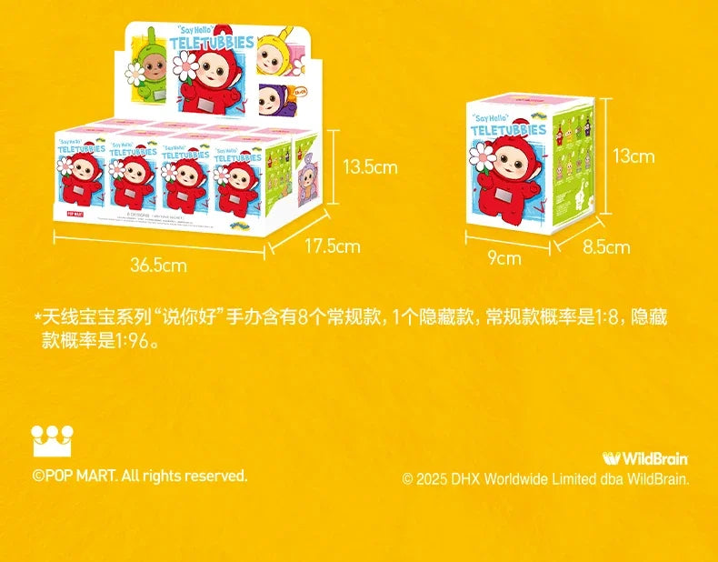 POP MART TELETUBBIES Say Hello Series Mystery Box Genuine Blind Box Guess Bag Ornament Figurines Home Decor Desktop Doll Model