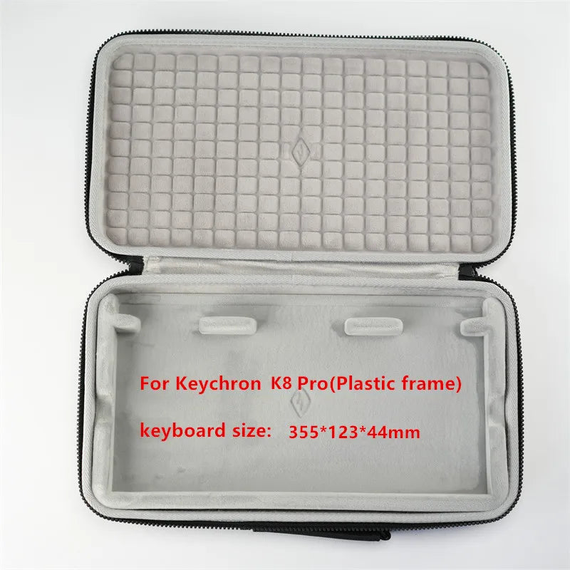 For Keychron K2 K3 K4 K6 K8 K10 Pro Mechanical Keyboard Storage Box Fashion Hard Bag Carrying Case