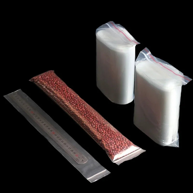 Thin and Long Strip-shaped PE Self Sealing Bag Transparent Plastic Packaging Bags Dustproof and Moisture-proof Sealed Pocket