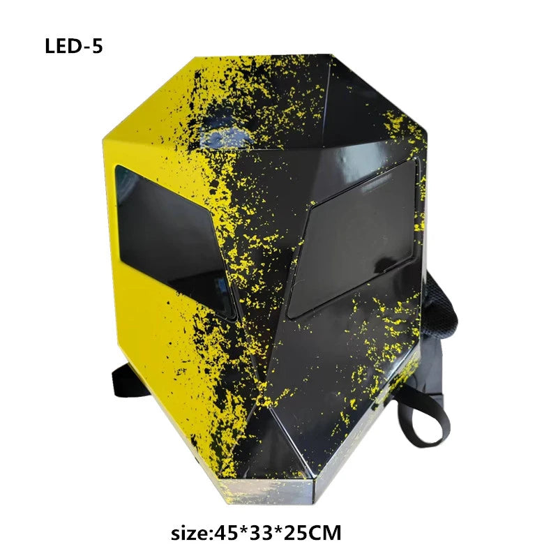 LED Backpack Motorcycle helmet bag Riding equipment waterproof multi-functional luminous backpacks School Bag Back Pack Plecak