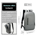 HcanKcan Men Fashion Backpack Slim 14 Inch Laptop Bag Business Multifunctional Waterproof School Unisex Casual Travel Black Bag