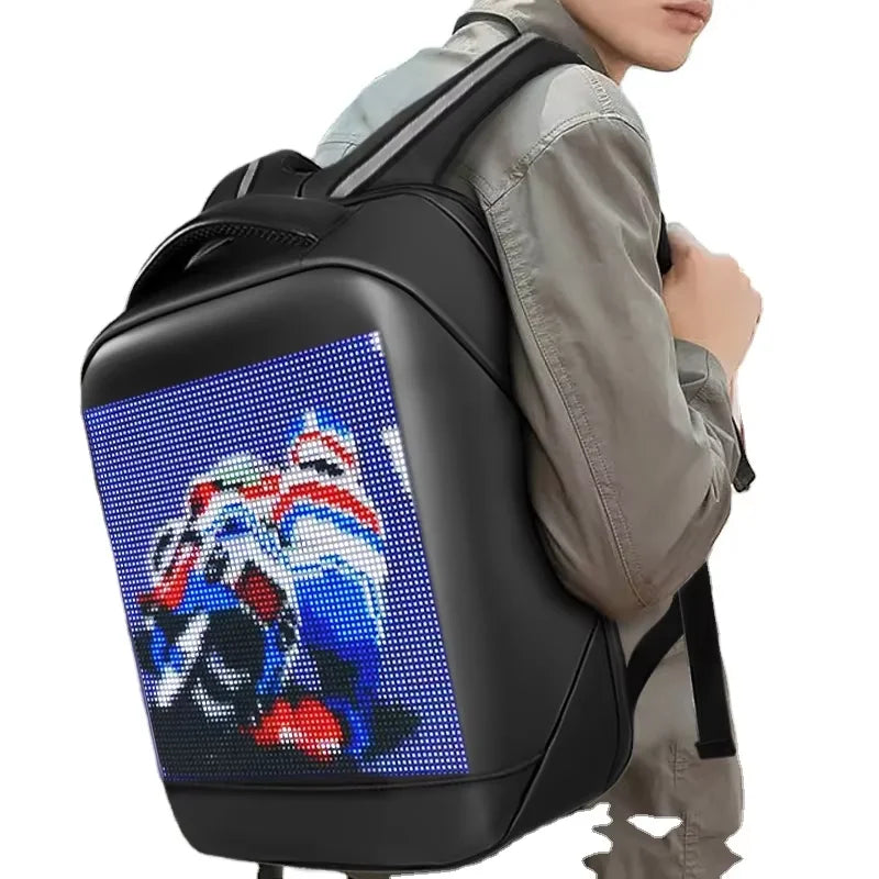 Led Light Backpack Smart App Programmable Picture Animations logo Display Screen Bag Travel Laptop Backpack Student School Bags