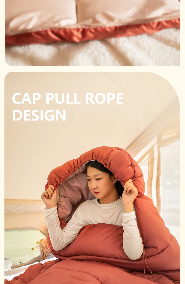 Hot Sale Large Camping Sleeping Bag Lightweight 3 Season Loose Widen Bag Long Size for Adult Rest Hiking Fishing Wholsale