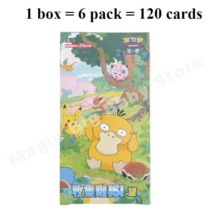 Original Pokemon Cards 151Trip See Gem Bag V2 Fearless Tai Crystal Friend Source Excited Mao Li Indigo Call Mu Que Black Flame