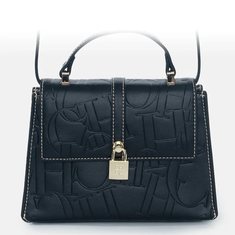CH Fashion Classic Women's Tote Bag Niche Brand Fashion Monogram Print Lock Design New Trend Exquisite Women's Shoulder Bag