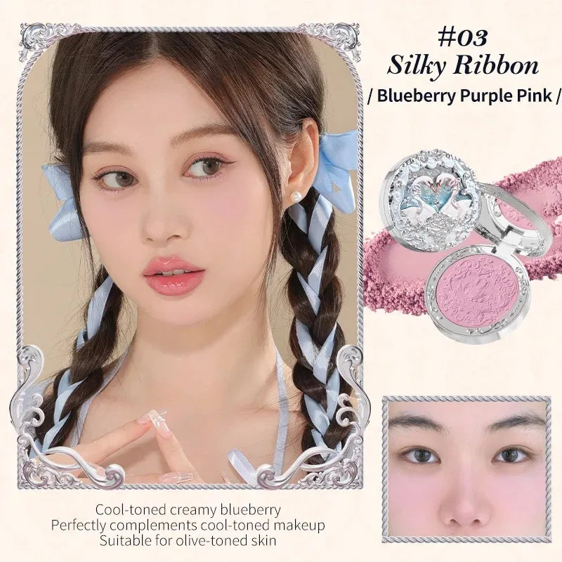 Flower Knows Makeup Set Swan Ballet Concealer Palette Embossed Blusher Shine Lipstick Kit With Bag THE SWEETIE BEAR Bunny Garden