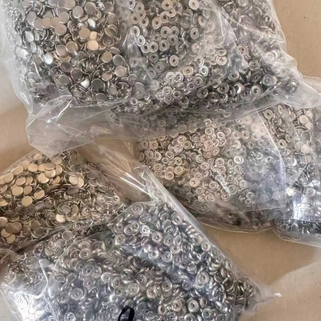 100-500Set 6mm 8mm Wholesale Mini Metal Snap Fasteners Snap Button Press Buckle For DIY Doll Clothing Garment Bag Shoes Crafts