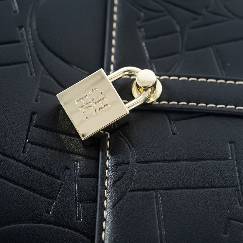 CH Fashion Classic Women's Tote Bag Niche Brand Fashion Monogram Print Lock Design New Trend Exquisite Women's Shoulder Bag