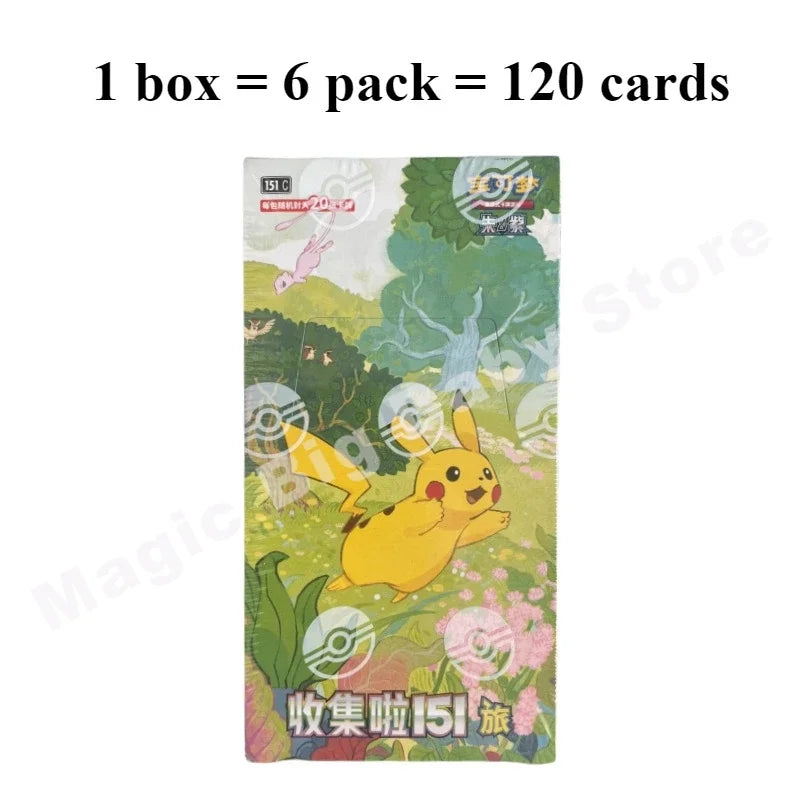 Original Pokemon Cards 151Trip See Gem Bag V2 Fearless Tai Crystal Friend Source Excited Mao Li Indigo Call Mu Que Black Flame