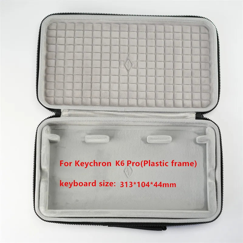 For Keychron K2 K3 K4 K6 K8 K10 Pro Mechanical Keyboard Storage Box Fashion Hard Bag Carrying Case