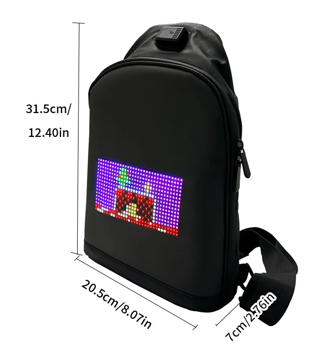 Led Light Backpack Smart App Programmable Picture Animations logo Display Screen Bag Travel Laptop Backpack Student School Bags