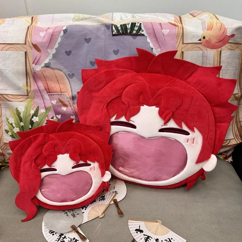 Japan Anime Kakyoin Noriaki Kawaii Big Face Cosplay Itbag Lolita Women Shoulder Bags Plush Backpack Funny Decor Fans Gift Bag