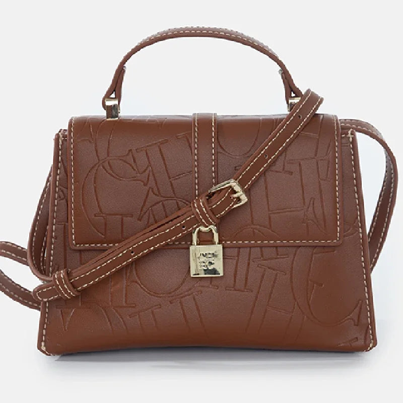 CH Fashion Classic Women's Tote Bag Niche Brand Fashion Monogram Print Lock Design New Trend Exquisite Women's Shoulder Bag