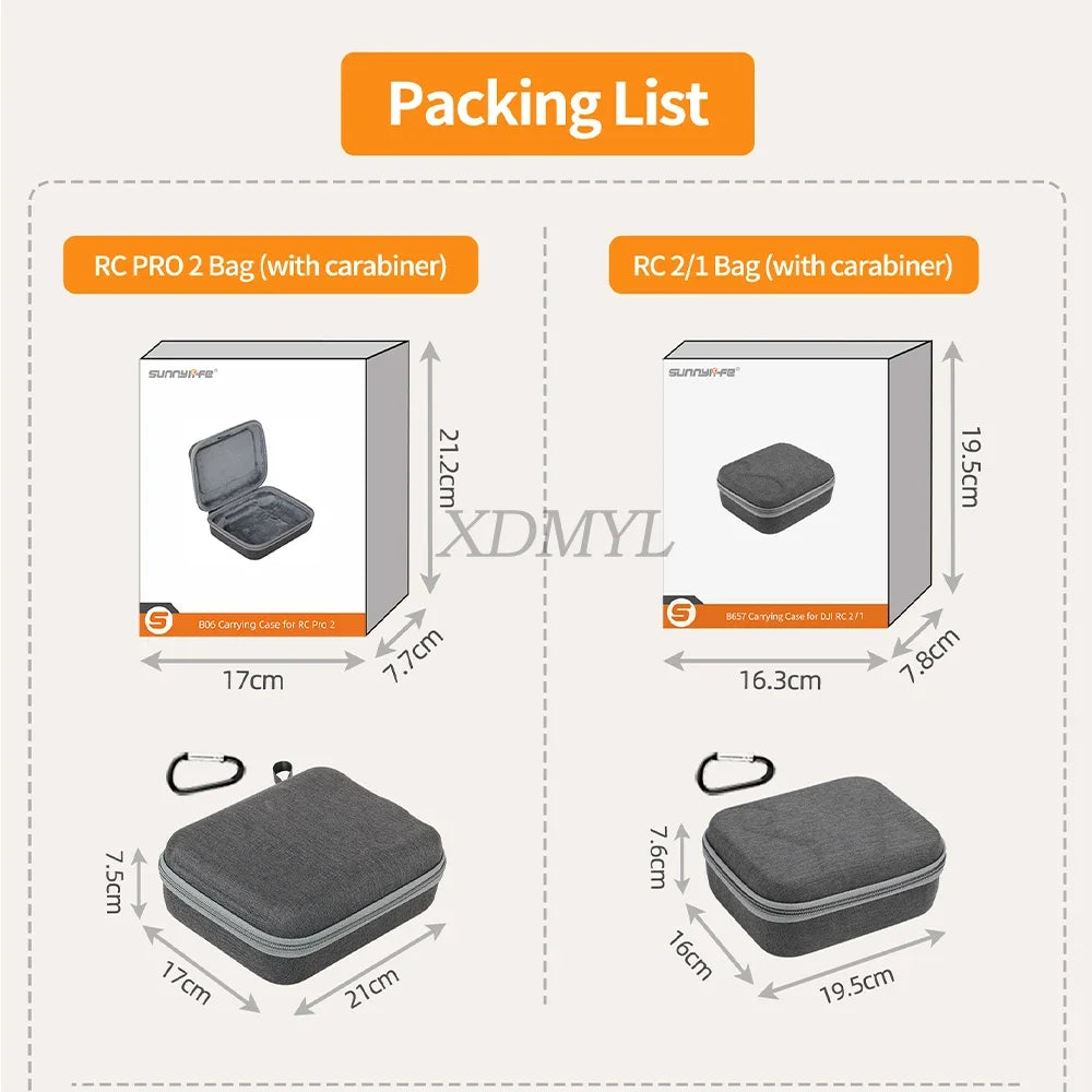 Package Body Bag For DJI Mavic 4 Pro RC 2/RC Pro 2 Remote Control Shock Protective Case Handheld Storage Box Drone Accessories