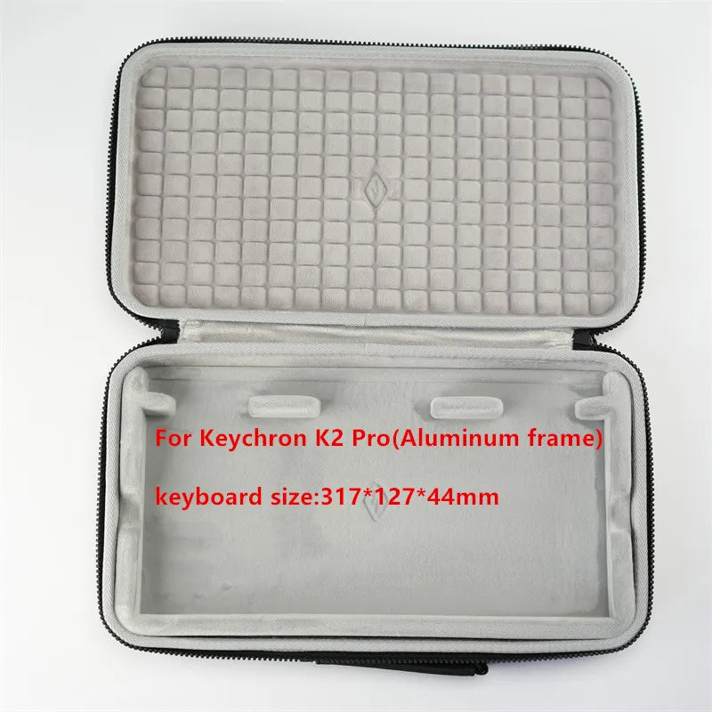 For Keychron K2 K3 K4 K6 K8 K10 Pro Mechanical Keyboard Storage Box Fashion Hard Bag Carrying Case