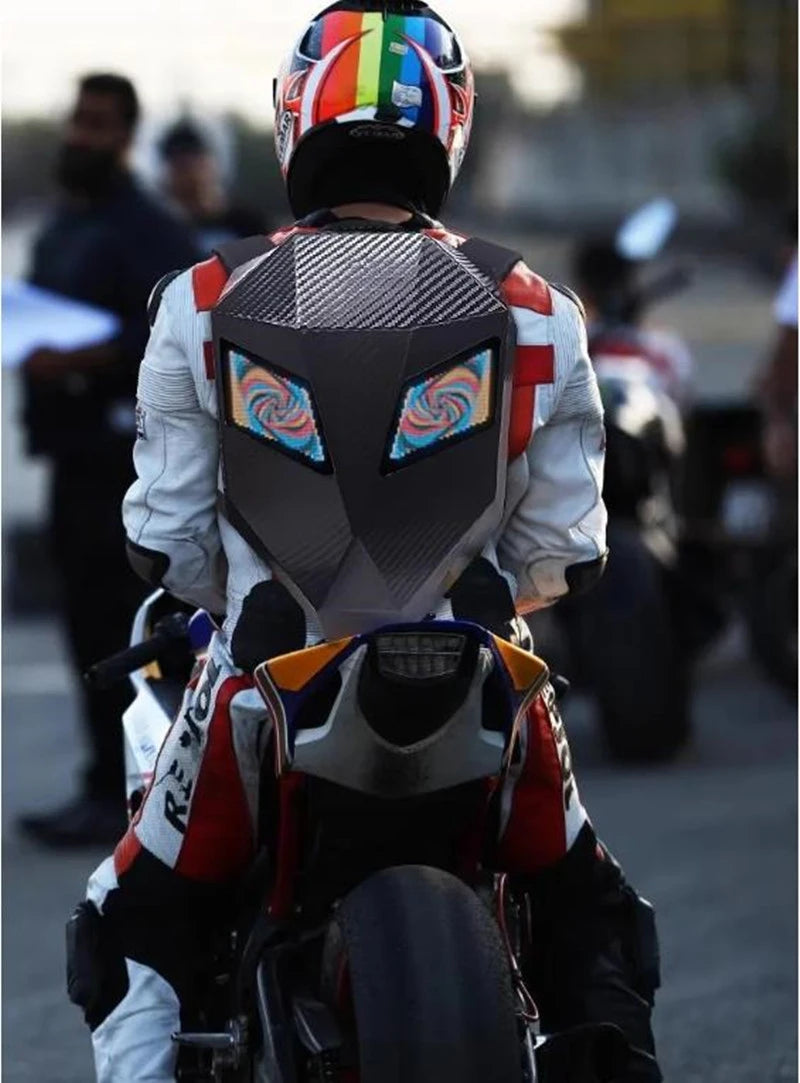 LED Backpack Motorcycle helmet bag Riding equipment waterproof multi-functional luminous backpacks School Bag Back Pack Plecak