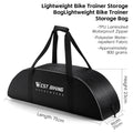 WEST BIKING Portable Bicycle Magnetic Resistance Roller Training Stand Indoor MTB Road Bike Roller Trainer with Storage Bag