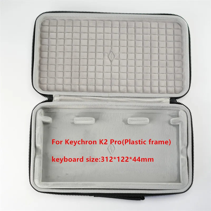 For Keychron K2 K3 K4 K6 K8 K10 Pro Mechanical Keyboard Storage Box Fashion Hard Bag Carrying Case