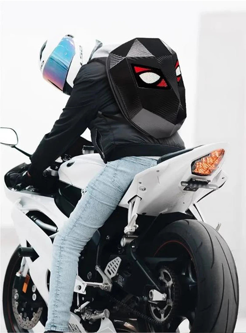 LED Backpack Motorcycle helmet bag Riding equipment waterproof multi-functional luminous backpacks School Bag Back Pack Plecak