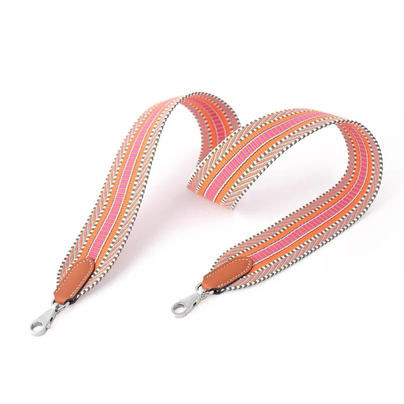 New 5cm Wide Swift Cowhide Canvas Bag Strap Versatile Style Suitable For Kelly Evelyn Bag Shoulder Strap Crossbody Strap DIY