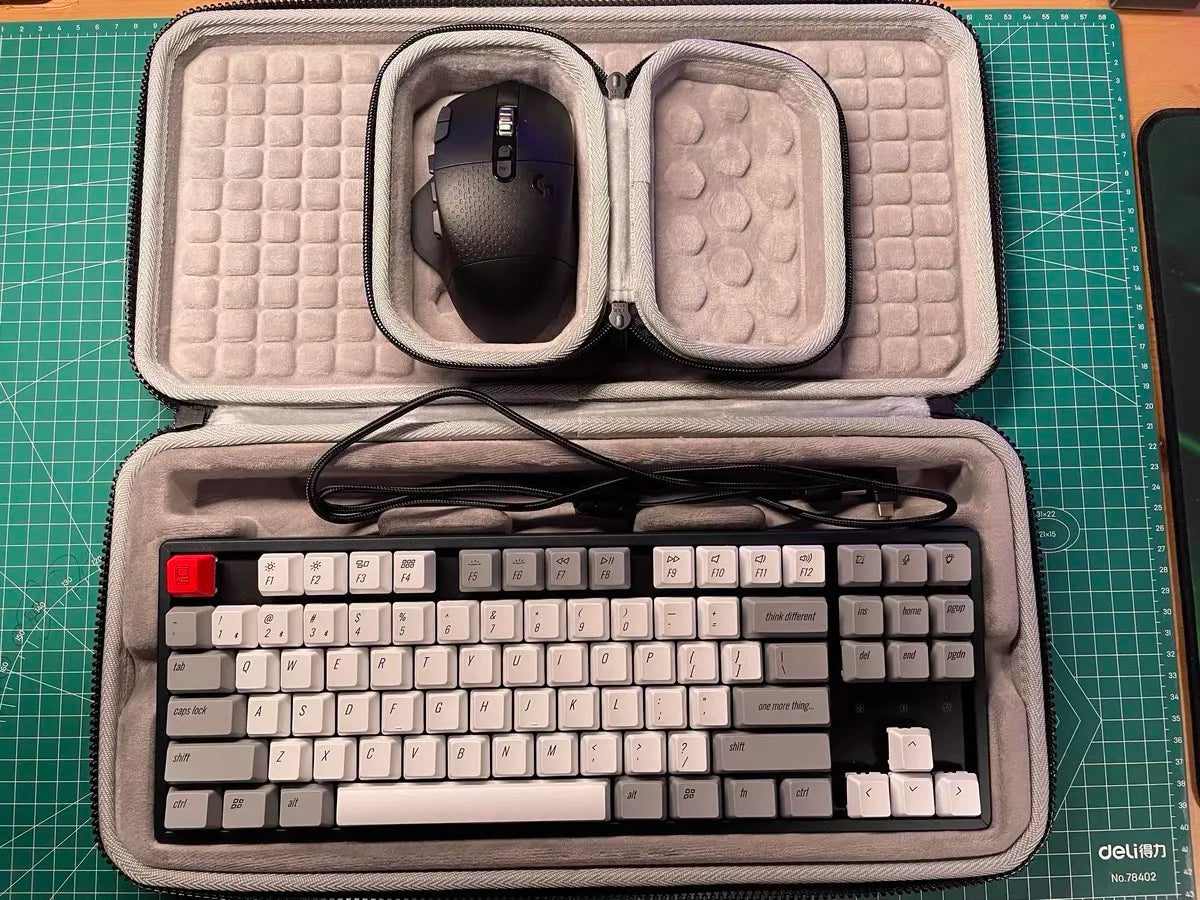 For Keychron K2 K3 K4 K6 K8 K10 Pro Mechanical Keyboard Storage Box Fashion Hard Bag Carrying Case