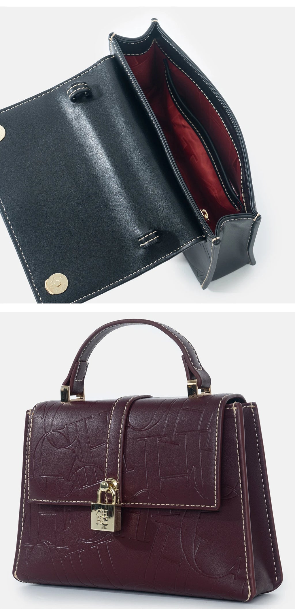 CH Fashion Classic Women's Tote Bag Niche Brand Fashion Monogram Print Lock Design New Trend Exquisite Women's Shoulder Bag