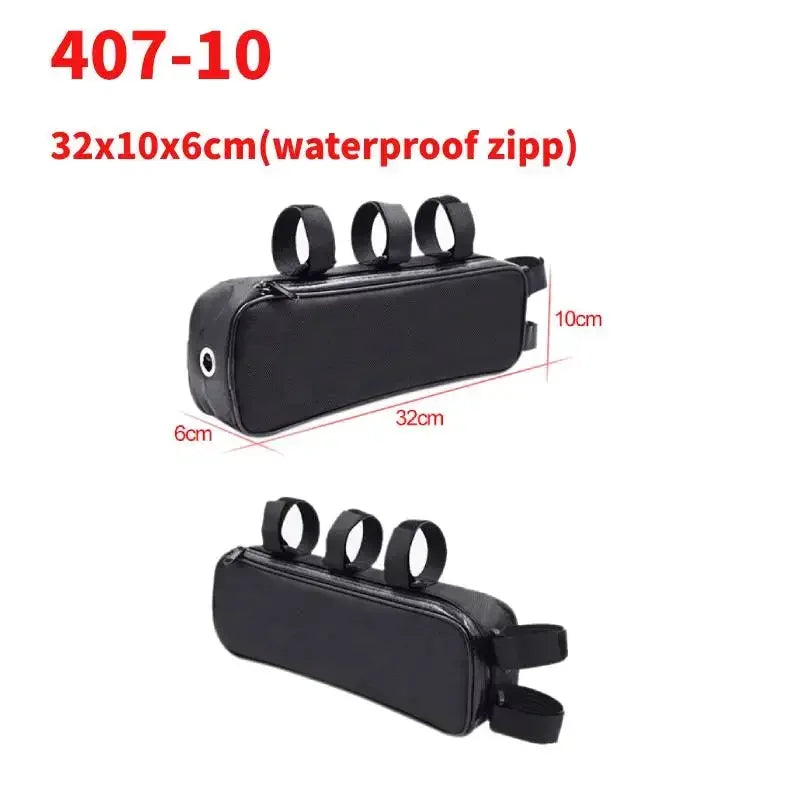 Bicycle Tube Frame Pack Bag, Battery Front Tool Box, Storage Case, MTB Ebike