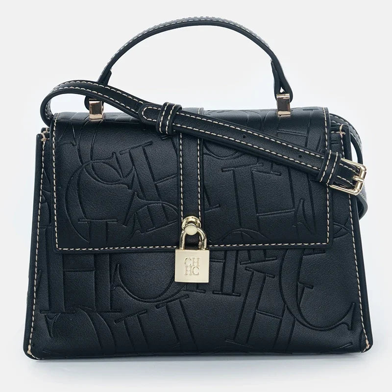 CH Fashion Classic Women's Tote Bag Niche Brand Fashion Monogram Print Lock Design New Trend Exquisite Women's Shoulder Bag