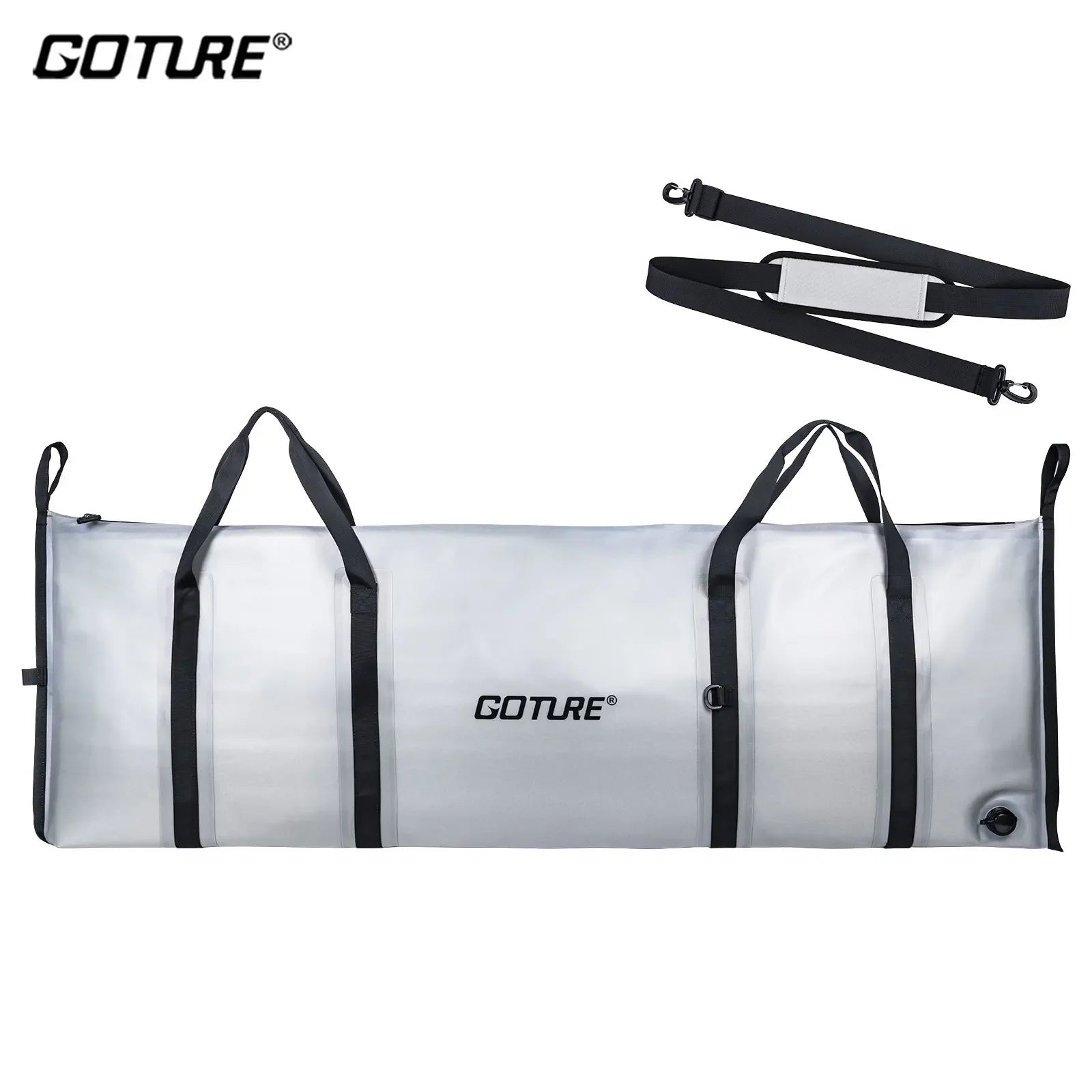 Goture Sea Fishing Live Fish Insulated Cooler Bag Waterproof Fish Bag Fishing Cooler Bag Freshness 72 Hour Retention Collapsible